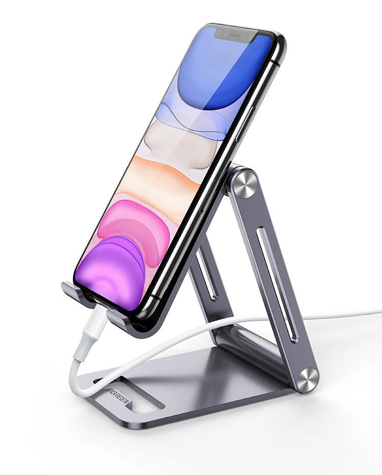 Ugreen metal aluminium foldbare telefonholder tablet grå (LP263 80708)