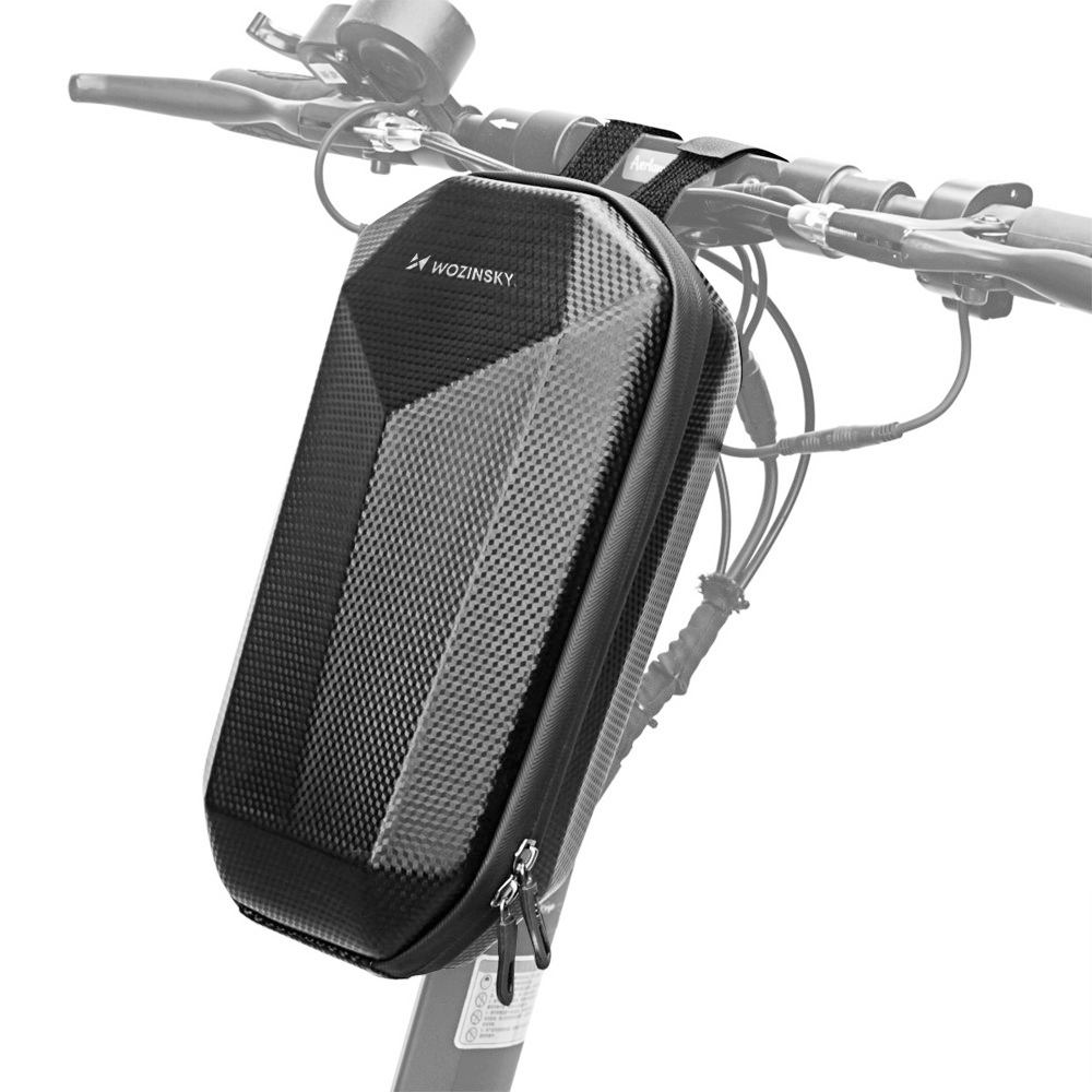 Wozinsky vandtæt scooter styresæk 4l styresæk sort (WSB2BK)