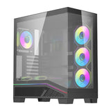 Computerkasse DarkFlash K430 + 6 ventilatorer (sort)