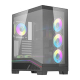 Computerkasse DarkFlash K430 + 6 ventilatorer (sort)