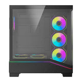 Computerkasse DarkFlash K430 + 6 ventilatorer (sort)