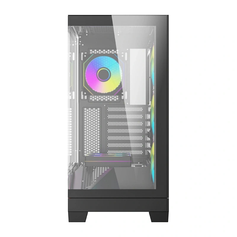 Computerkasse DarkFlash K430 + 6 ventilatorer (sort)