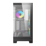 Computerkasse DarkFlash K430 + 6 ventilatorer (sort)