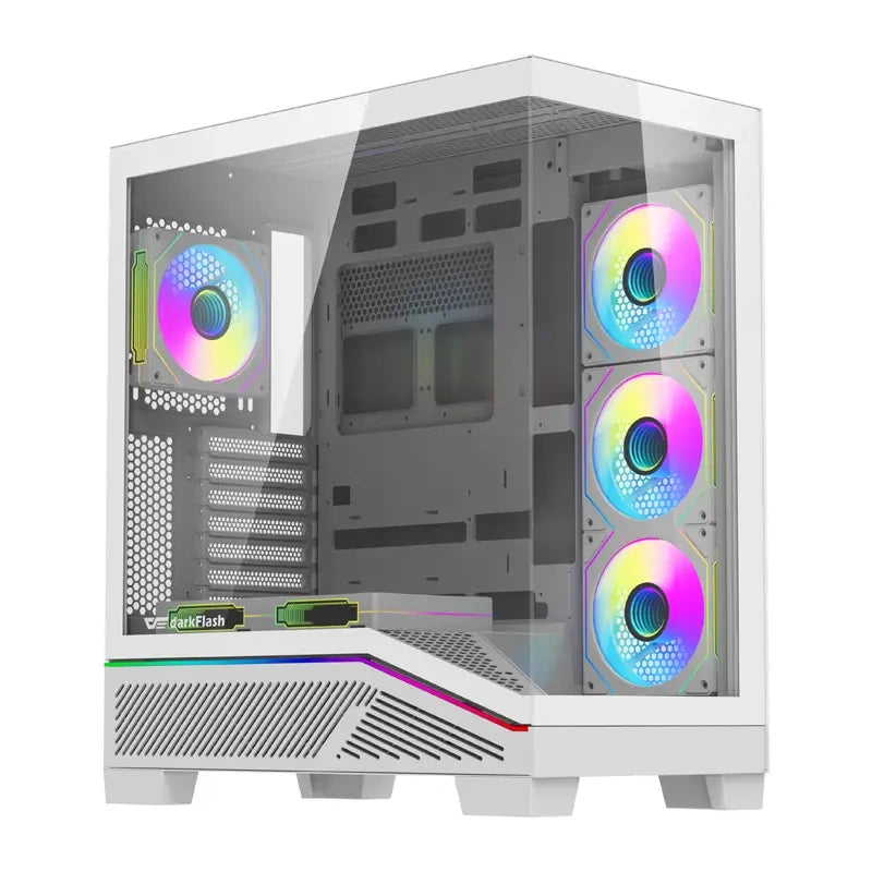 Computerkasse Darkflash K430 + vifter (hvid)