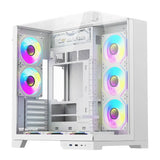 Computerkasse DarkFlash TH285 PLUS + 8 blæsere (hvid)