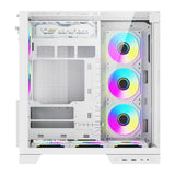 Computerkasse DarkFlash TH285 PLUS + 8 blæsere (hvid)