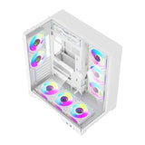 Computerkasse DarkFlash TH285 PLUS + 8 blæsere (hvid)