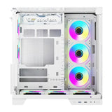 Computerkasse DarkFlash TH285 PLUS + 8 blæsere (hvid)