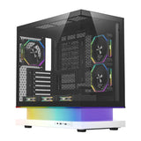 DarkFlash F1 ATX Computer Case + 6 Fans (hvid)