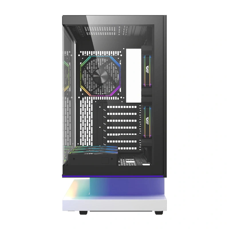 DarkFlash F1 ATX Computer Case + 6 Fans (hvid)