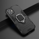 Ring Armor Case Kickstand Tough Rugged Cover til iPhone 12 mini blå