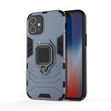Ring Armor Case Kickstand Tough Rugged Cover til iPhone 12 mini blå
