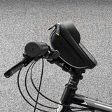 Wozinsky cykelstangspose med telefonfoder 1l sort (WBB16BK)