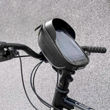 Wozinsky cykelstangspose med telefonfoder 1l sort (WBB16BK)