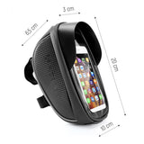 Wozinsky cykelstangspose med telefonfoder 1l sort (WBB16BK)