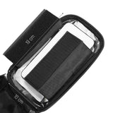 Wozinsky cykelstangspose med telefonfoder 1l sort (WBB16BK)