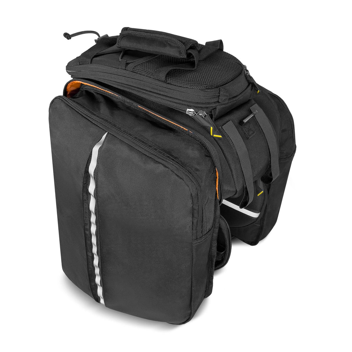 Wozinsky rummelig cykeltragetaske 35L (regn dække inkluderet) sort (WBB19BK)