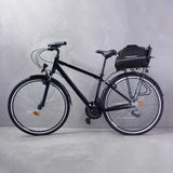 Wozinsky rummelig cykeltragetaske 35L (regn dække inkluderet) sort (WBB19BK)