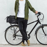 Wozinsky cykeltaske med 9l skulderrem (regn dække inkluderet) sort (WBB22BK)