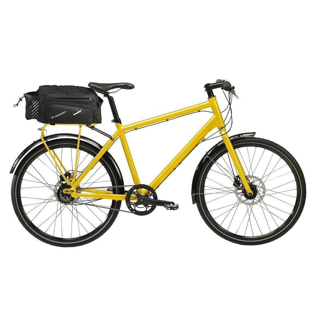 Wozinsky cykeltaske med 9l skulderrem (regn dække inkluderet) sort (WBB22BK)