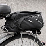 Wozinsky cykeltaske med 9l skulderrem (regn dække inkluderet) sort (WBB22BK)