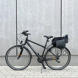 Wozinsky cykeltaske med 9l skulderrem (regn dække inkluderet) sort (WBB22BK)