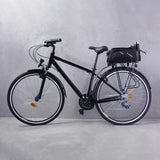 Wozinsky cykeltaske med 9l skulderrem (regn dække inkluderet) sort (WBB22BK)