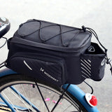 Wozinsky cykeltaske med 9l skulderrem (regn dække inkluderet) sort (WBB22BK)