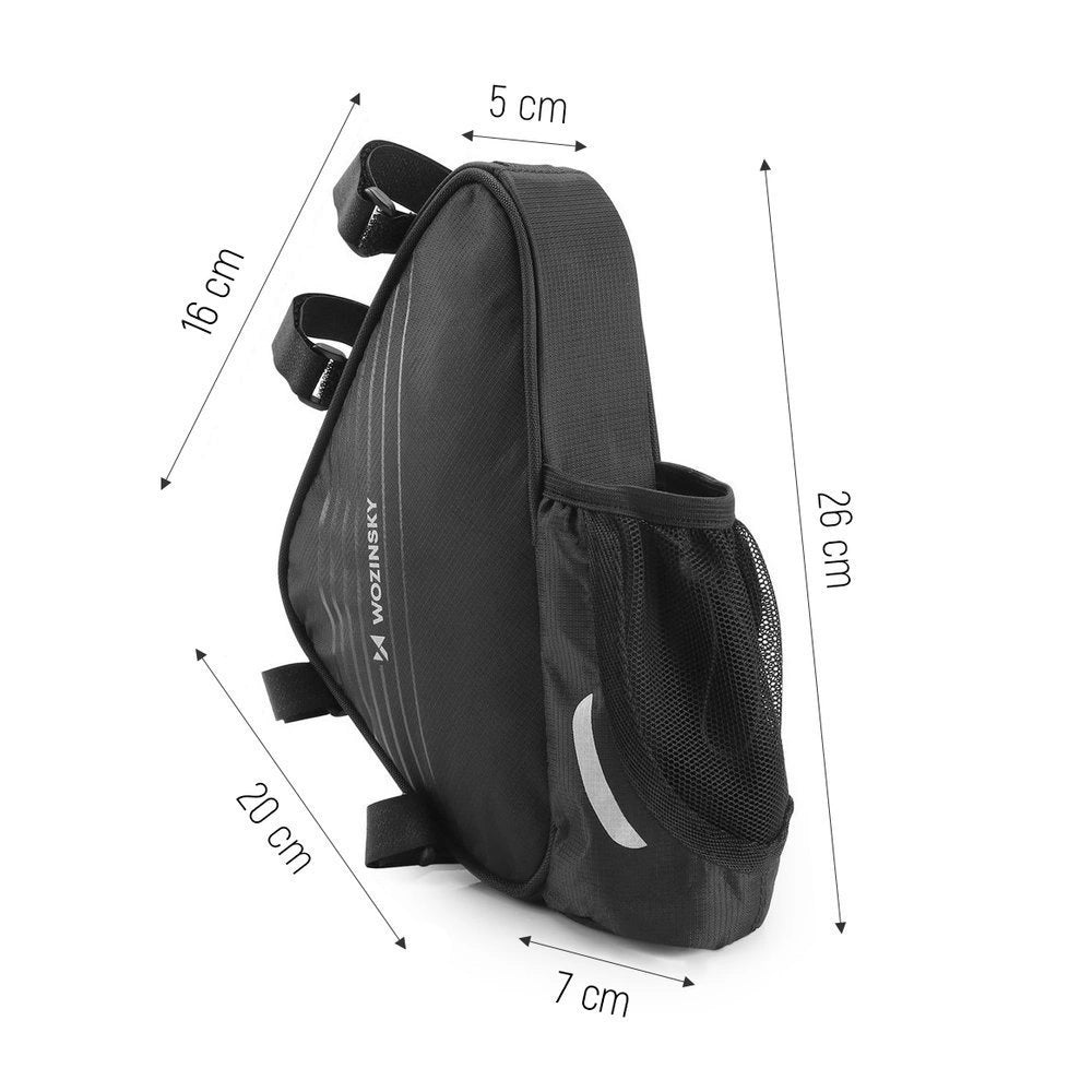 Wozinsky cykeltaske 1,5l under rammen sort (WBB23BK)