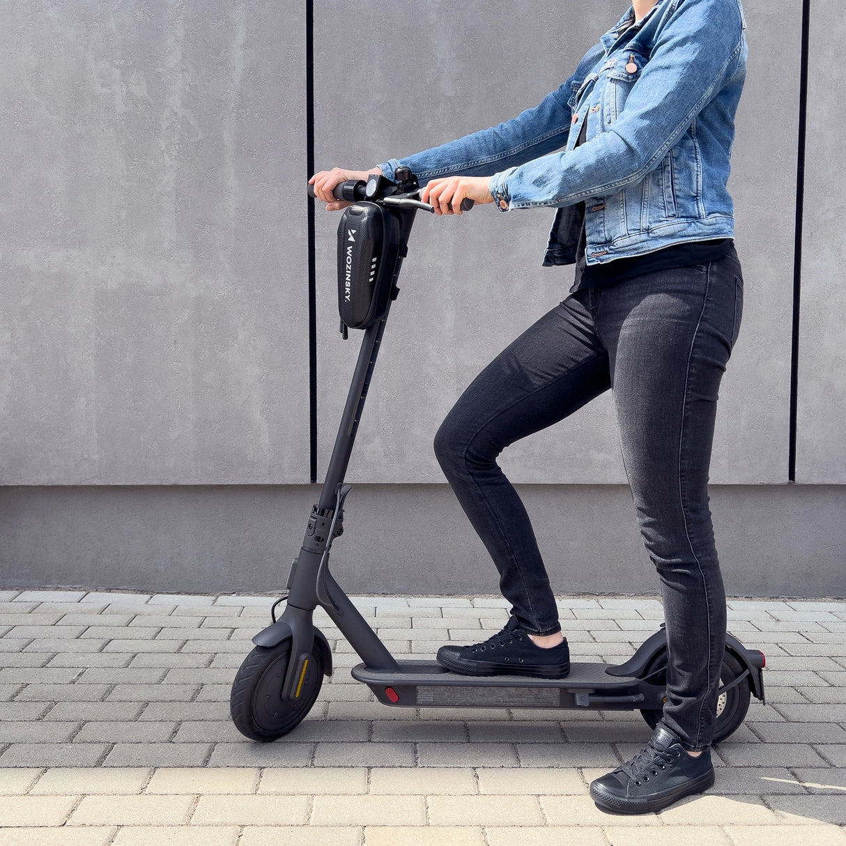 Wozinsky vandtæt scooter styresæk 2l styresæk sort (WSB3BK)