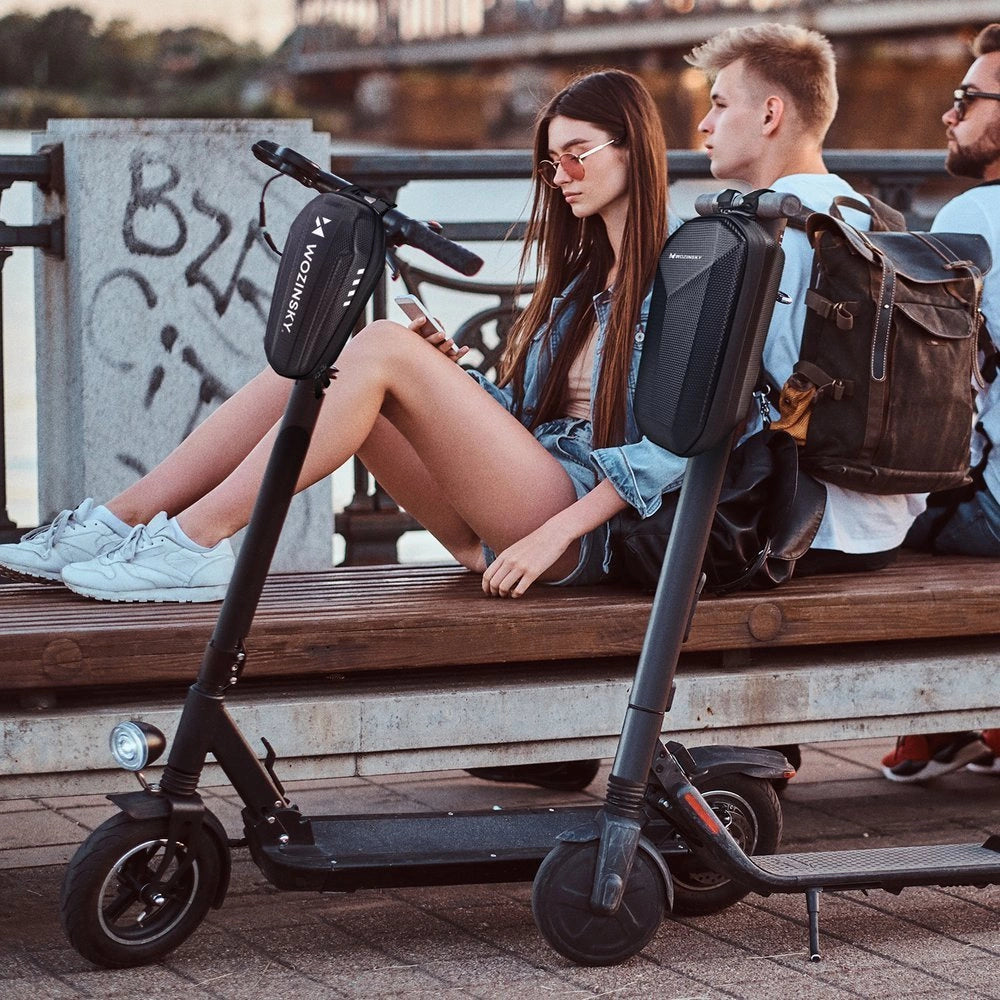 Wozinsky vandtæt scooter styresæk 2l styresæk sort (WSB3BK)
