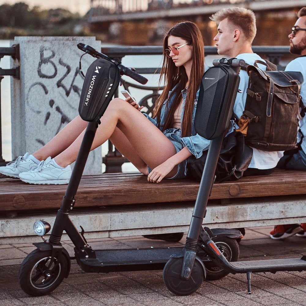 Wozinsky vandtæt scooter styresæk 3l styresæk sort (WSB4BK)