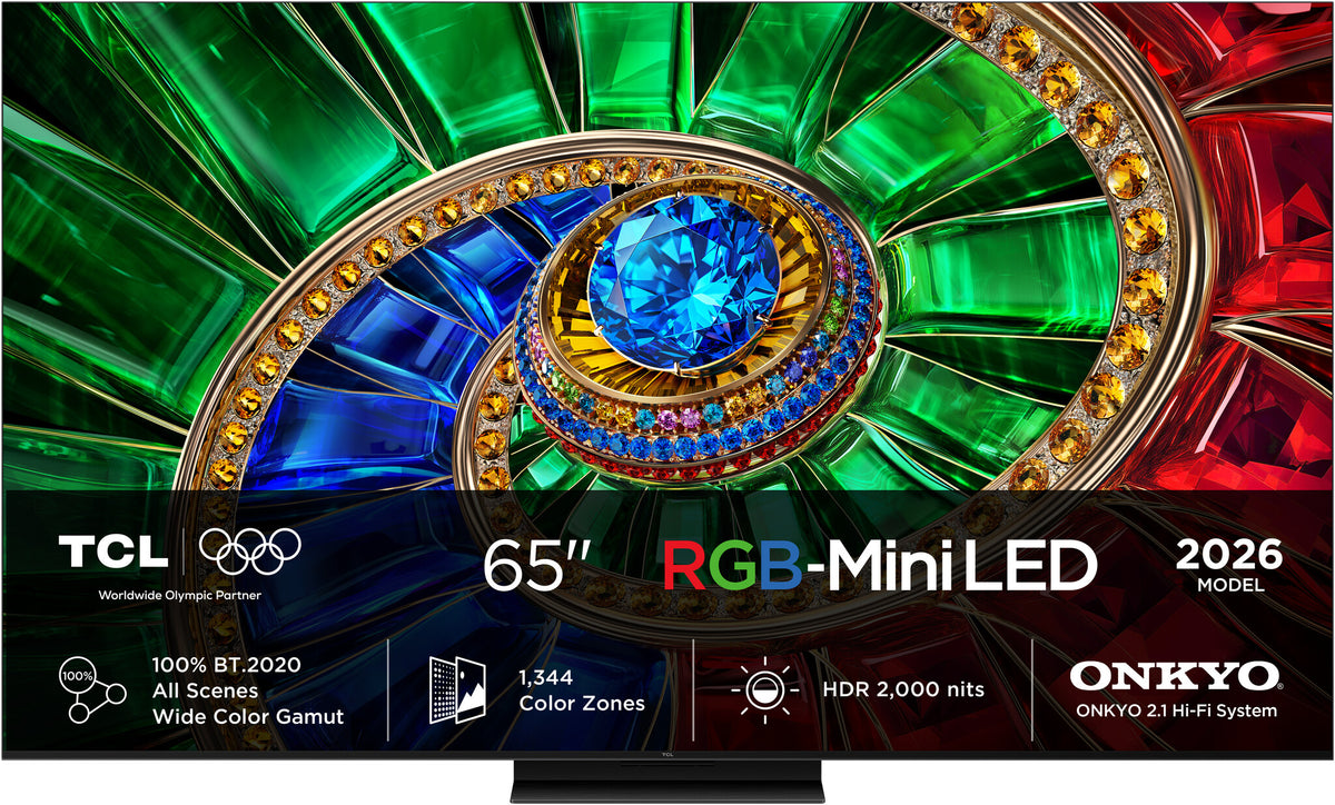 TCL RM7L 65RM7L TV 165,1 cm (65") 4K Ultra HD Smart TV Wi-Fi Sort 2000 cd/m²