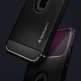 Spigen Rugged Armor Case til iPhone 12 / iPhone 12 Pro - Matte Black