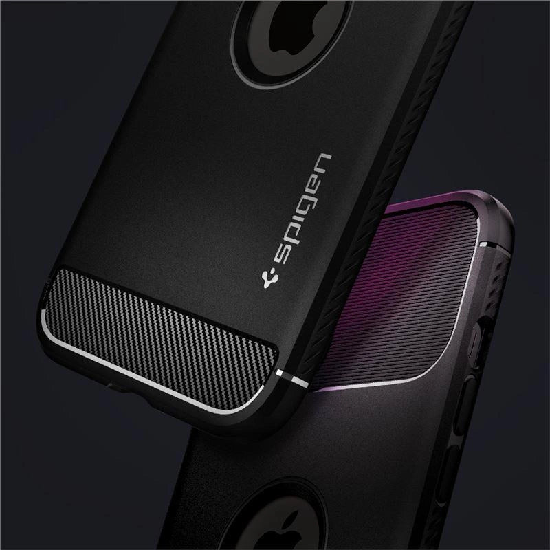 Spigen Rugged Armor Case til iPhone 12 / iPhone 12 Pro - Matte Black