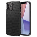 Spigen Liquid Air Case til iPhone 12 / iPhone 12 Pro - Matte sort