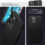 Spigen Liquid Air Case til iPhone 12 / iPhone 12 Pro - Matte sort