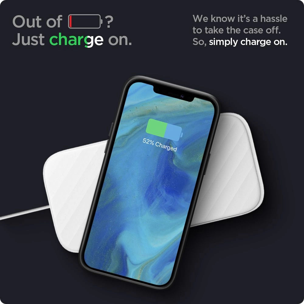 Spigen Liquid Air Case til iPhone 12 / iPhone 12 Pro - Matte sort