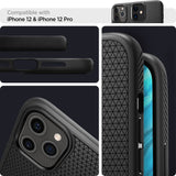 Spigen Liquid Air Case til iPhone 12 / iPhone 12 Pro - Matte sort