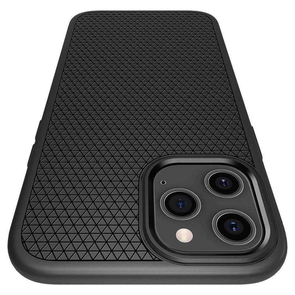 Spigen Liquid Air Case til iPhone 12 / iPhone 12 Pro - Matte sort