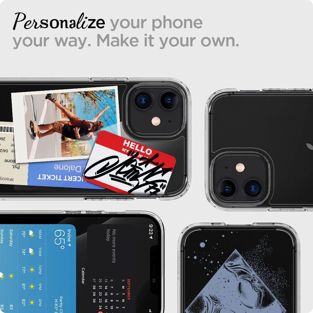 Spigen Ultra Hybrid Case til iPhone 12 mini - klar