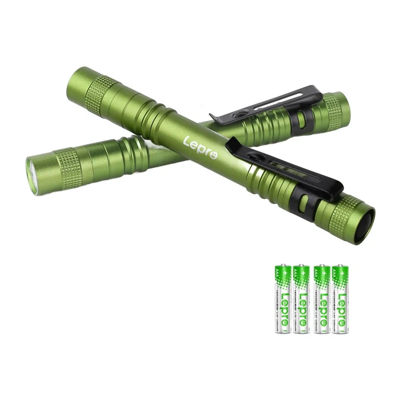 LEPRO 120023L-GN-2 lommelygte, 2 stk.