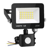 LEPRO 340013-DW-EU 20W 2000 lm 5000 K IP65 LED-floodlight med bevægelsessensor