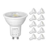 LEPRO 200084-DW-EU-10 GU10 Dimmerbar LED-pære, 4,5 W, 345 lm, 6500K, 38°, 10 stk.