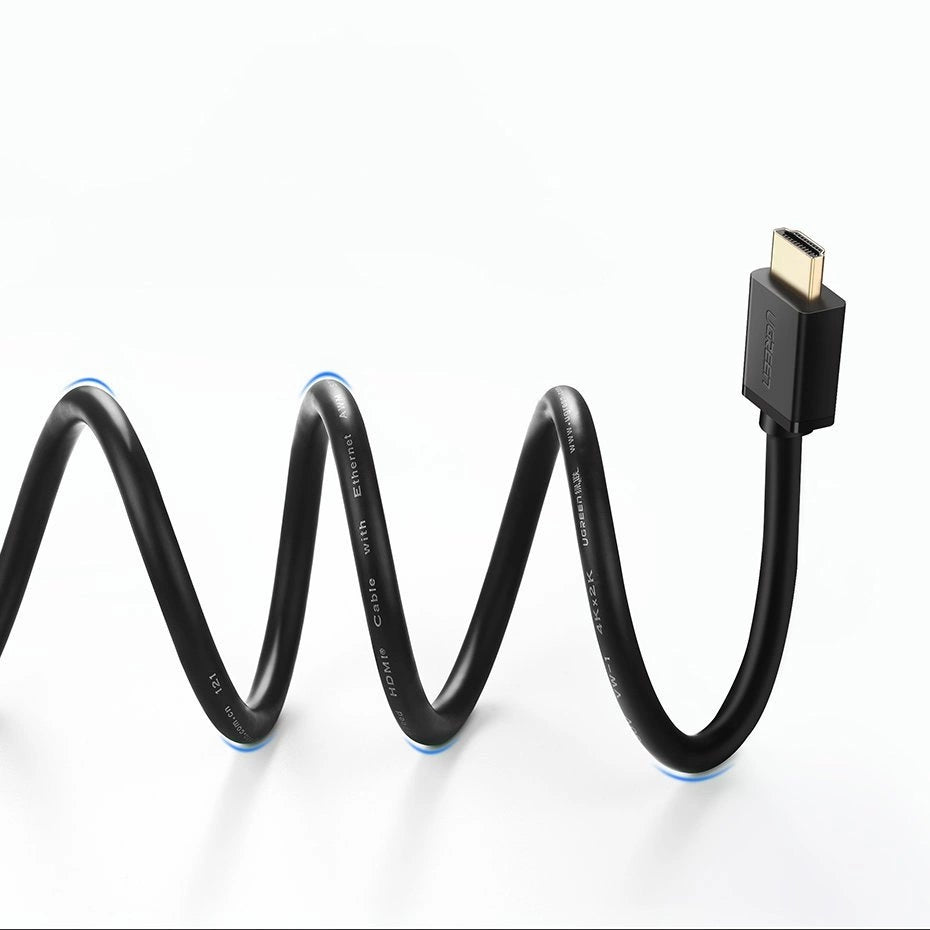 Ugreen kabel HDMI kabel 4K 30 Hz 3D 18 10 m sort (HD104 10110)