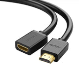 Ugreen HD107 10140 HDMI (Mand) - HDMI (Kvinde) 4K Kabel 0,5 m - Sort