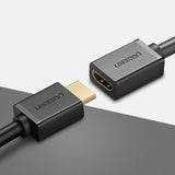 Ugreen HD107 10140 HDMI (Mand) - HDMI (Kvinde) 4K Kabel 0,5 m - Sort