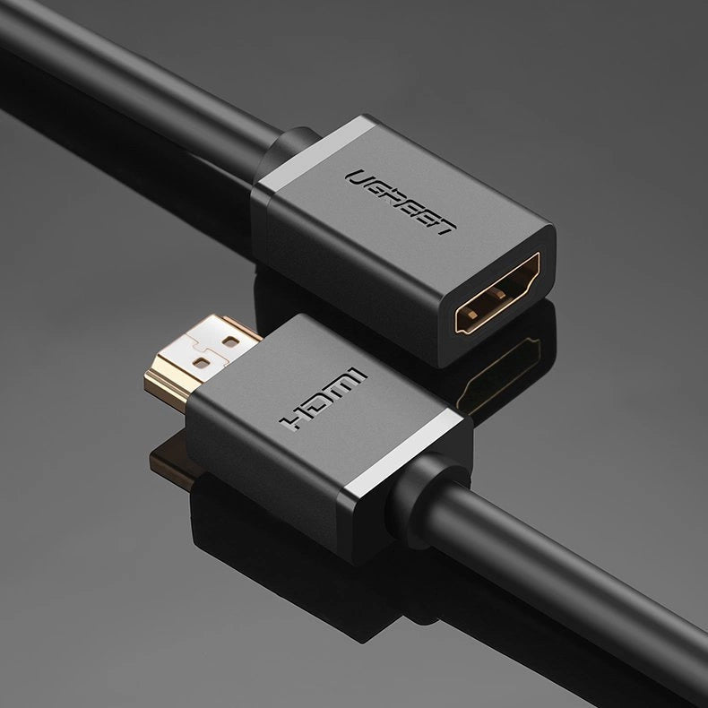 Ugreen HD107 10140 HDMI (Mand) - HDMI (Kvinde) 4K Kabel 0,5 m - Sort