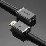 Ugreen HD107 10140 HDMI (Mand) - HDMI (Kvinde) 4K Kabel 0,5 m - Sort