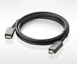 Ugreen unidirectional DisplayPort til HDMI Kabel 4K 30Hz 32 AWG 2m sort (DP101 10202)